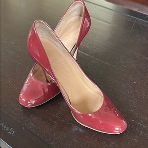 Salvatore Ferragamo Red Patent Leather Heels